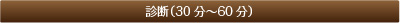 診断（30分〜60分）